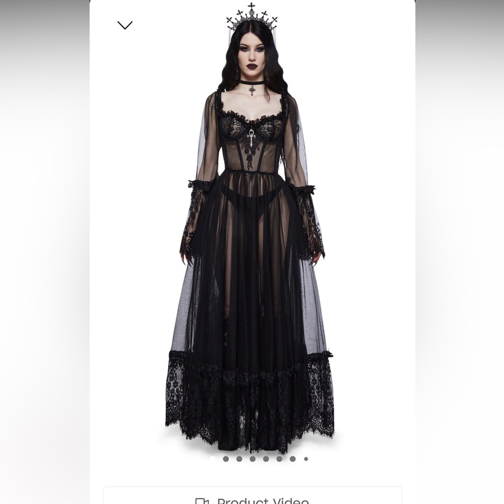 Dance With Death Maxi Dress in black from Dolls Kill